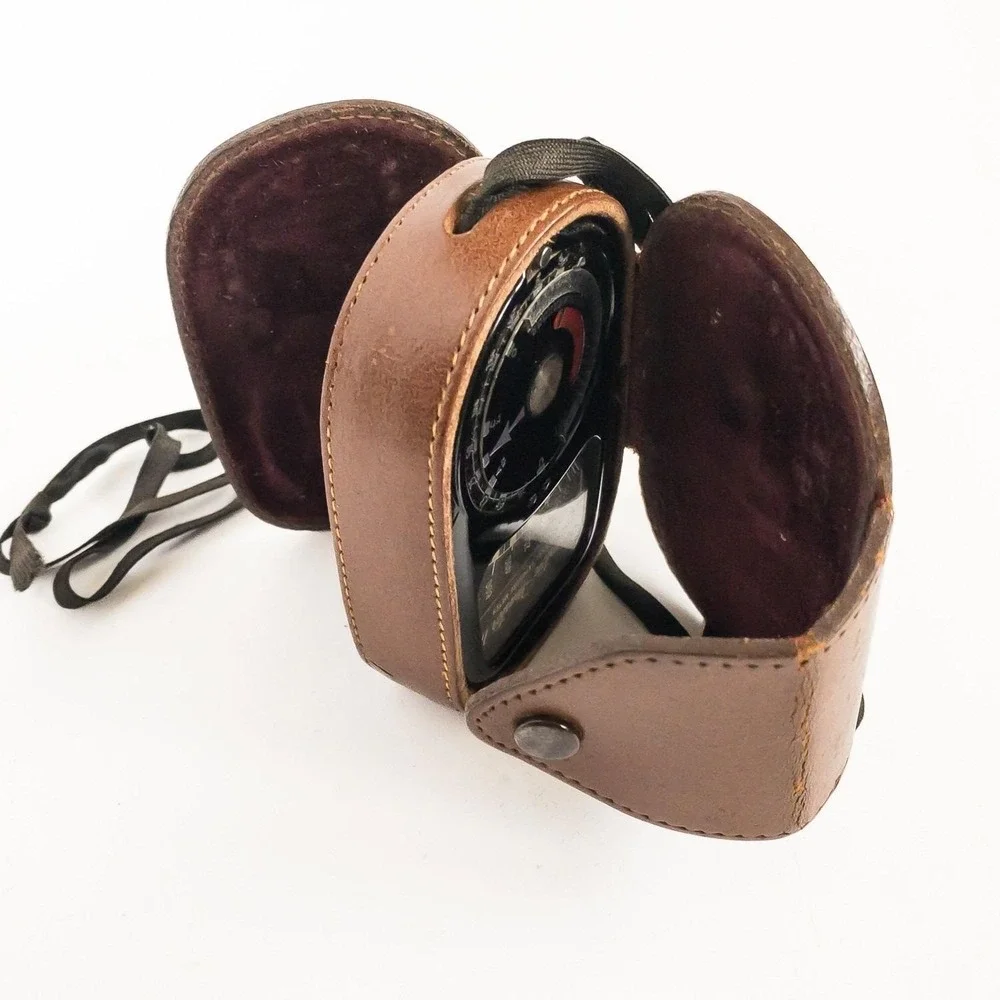Weston Master‎ II Exposure Meter Unisex OS Brown Model 735 Vintage Leather Case